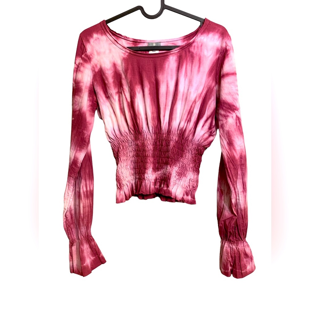 NAF NAF Tie Dye Crop Top